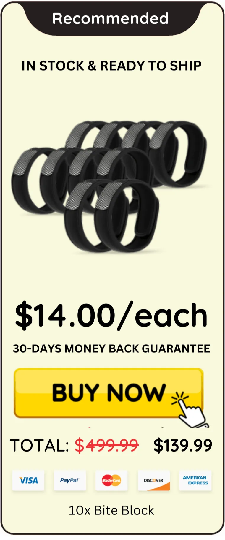 Bite Block package offer price